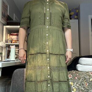 Olive Green Maxi Dress